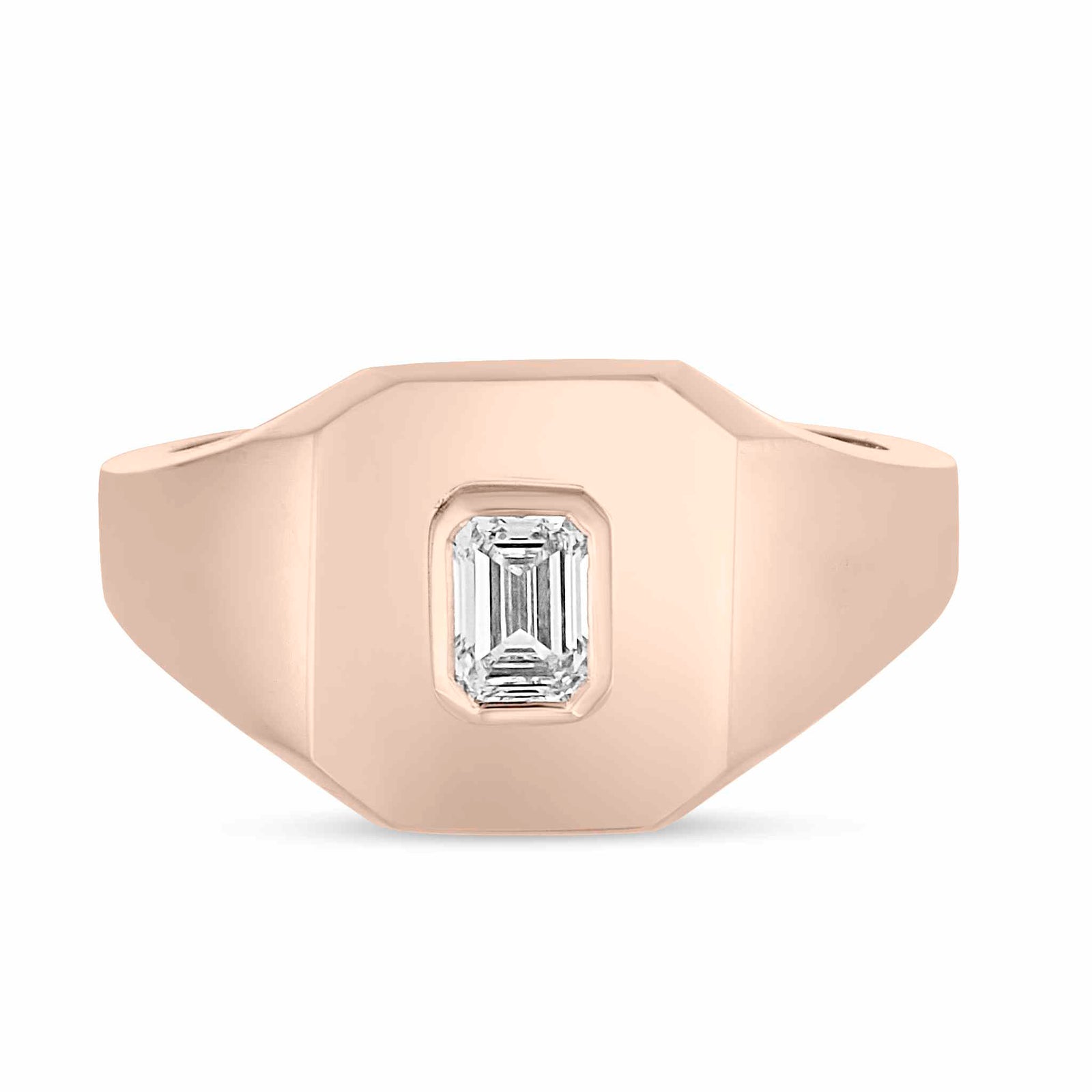 Lito Emerald Cut Square Signet Ring