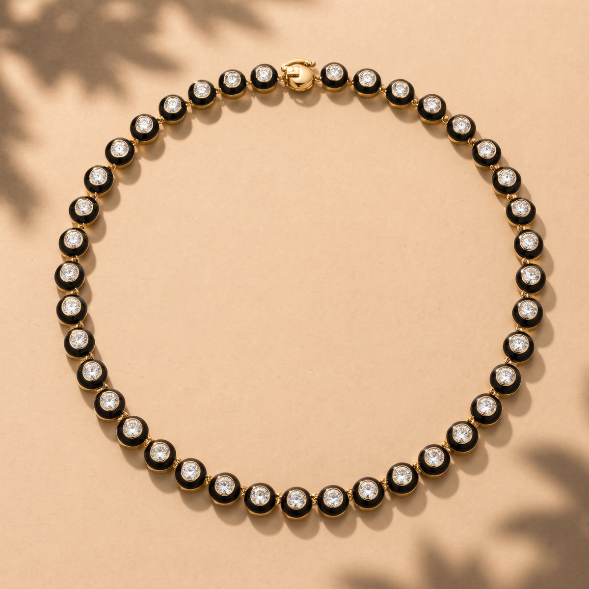 Lumeniri Pop Rocks 11.00 CTW lab-grown diamond necklace in 14K yellow gold with bezel-set EF / VS diamonds.