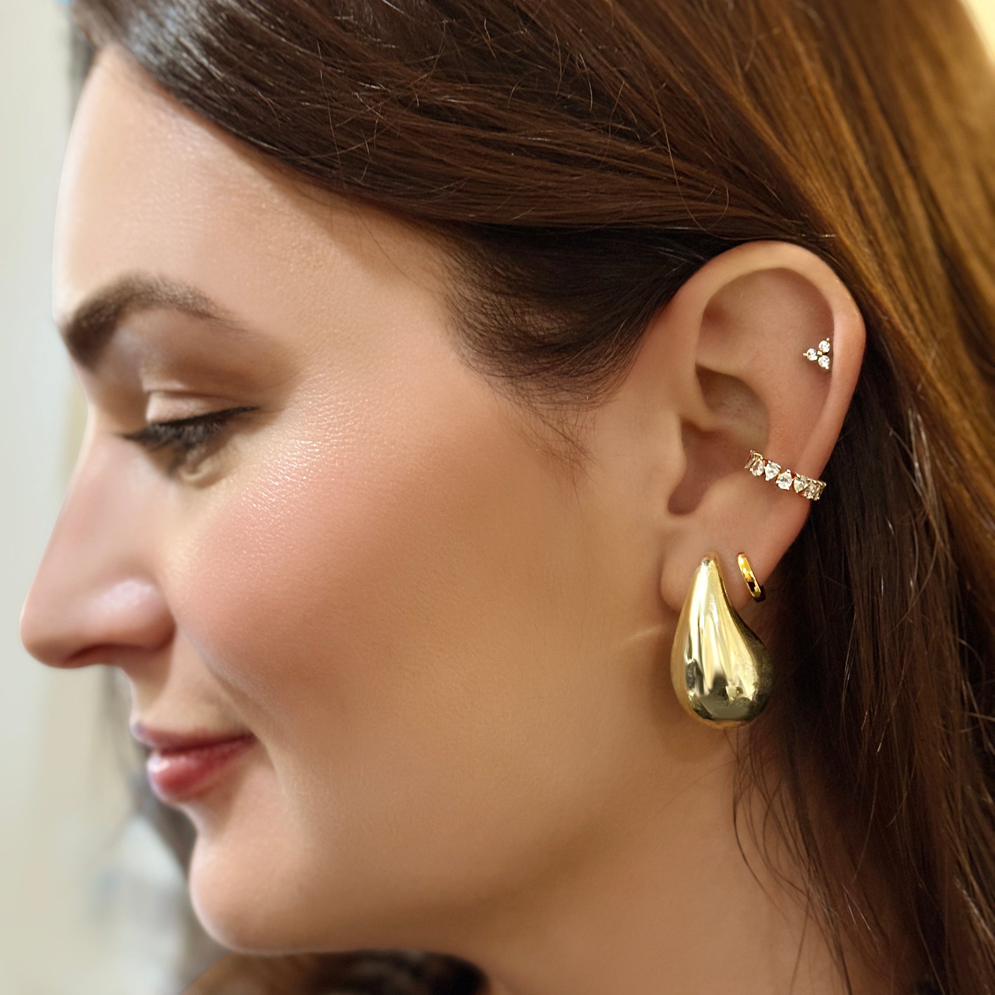 The Helene Pear Alternating Earcuff – Lumeniri