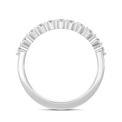 The Soule Round 0.33ct Half Eternity Band 14K White Gold
