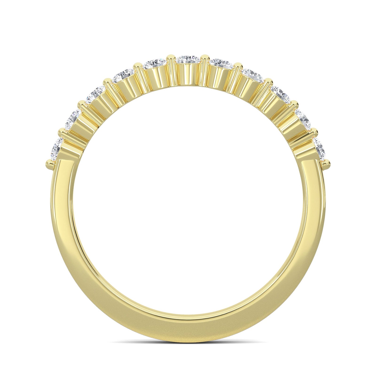 The Soule Round 0.33ct Half Eternity Band 14K Yellow Gold