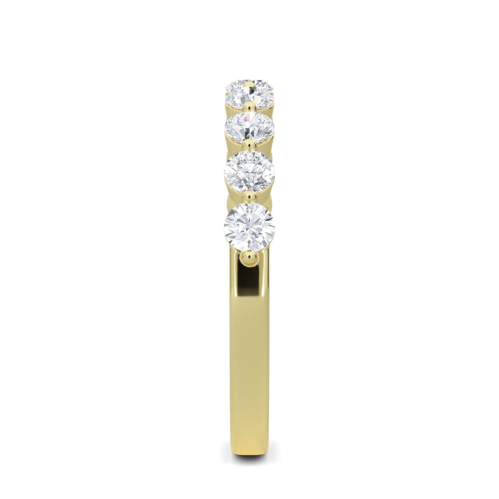 The Soule Round 0.50ct Half Eternity Band 14K Yellow Gold