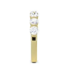 The Soule Round 1.00ct Half Eternity Band 14K Yellow Gold