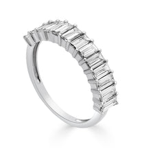 The Marise Baguette Cut Half Eternity Band