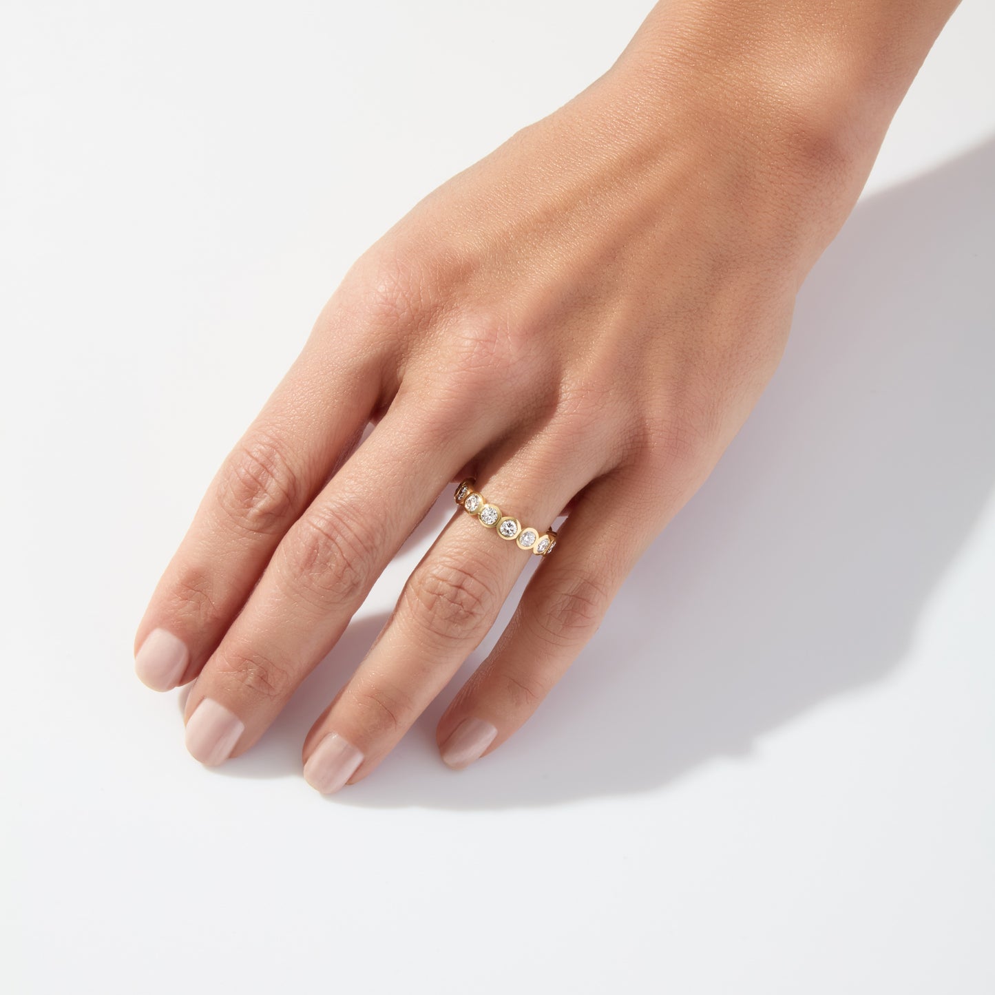 The Nova Eternity Band by Lumeniri 2.00 CTW Round Brilliant Lab-Grown Diamond in 14K Gold
