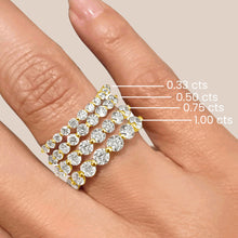 The Soule Round 1.00ct Half Eternity Band 14K Yellow Gold