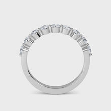 The Soule Round 0.75ct Half Eternity Band 14K White Gold