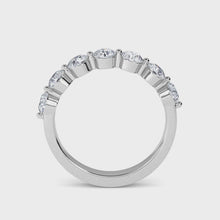 The Soule Round 1.00ct Half Eternity Band 14K White Gold