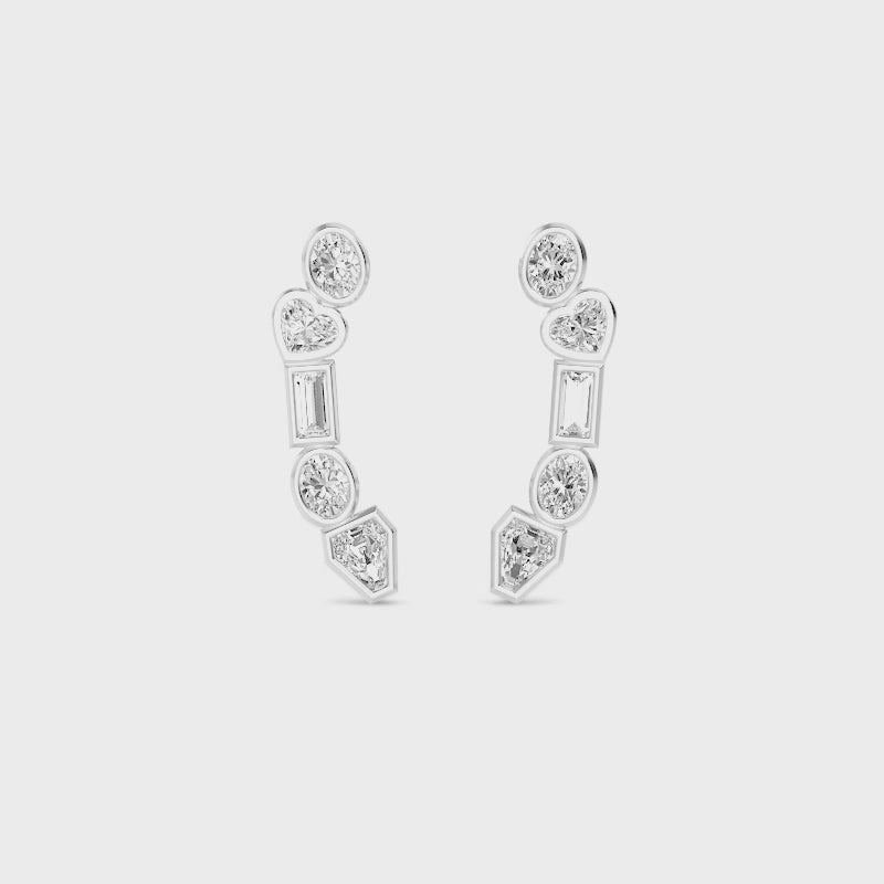 The Alessia Diamond Climber Earrings