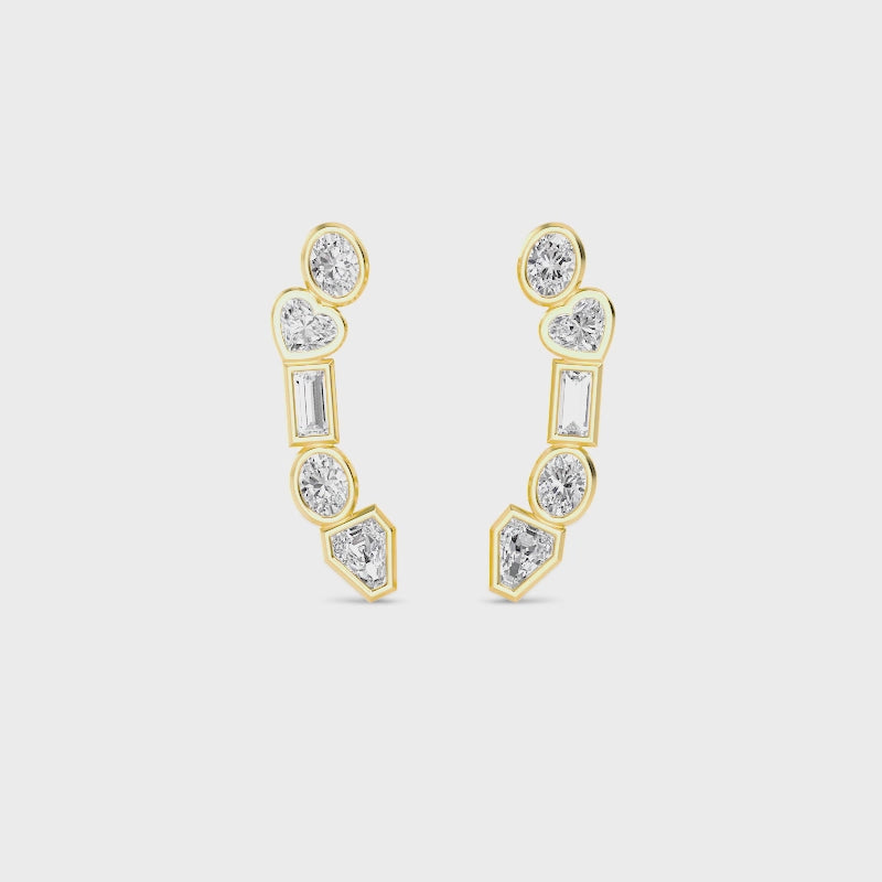 The Alessia Diamond Climber Earrings