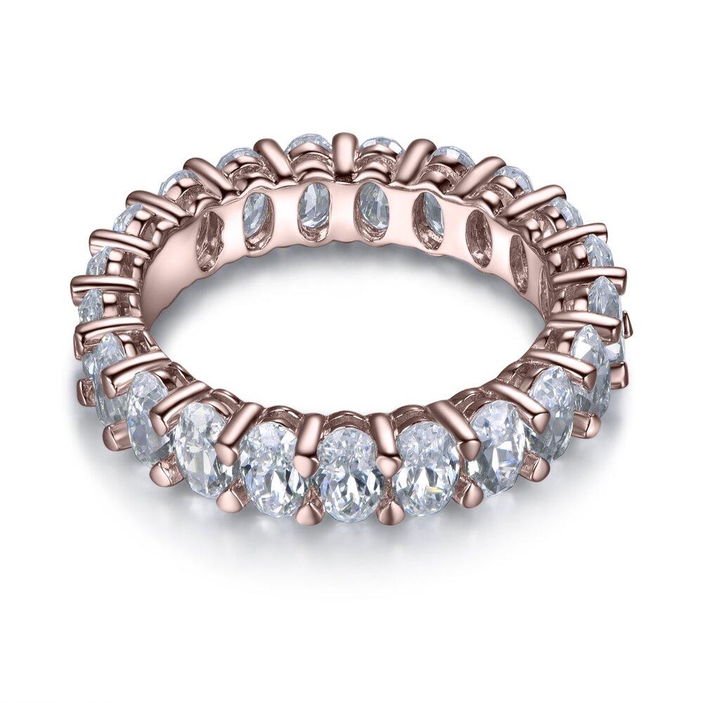 Lumeniri 14K Gold Oval Cut Diamond Eternity Band