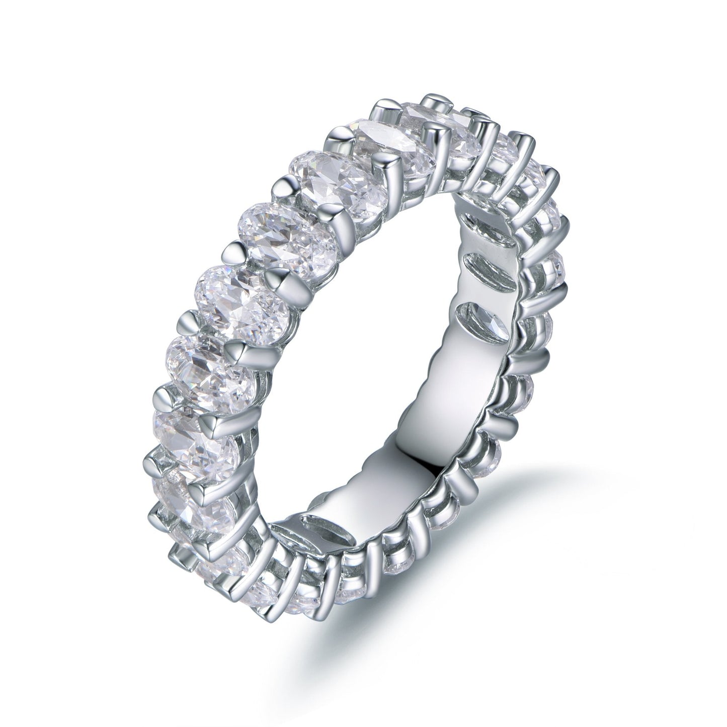 Lumeniri 14K Gold Oval Cut Diamond Eternity Band